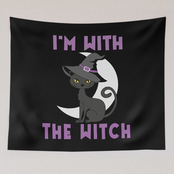 Item preview, I'm With The Witch Halloween Couple designed and sold by Fabvity.