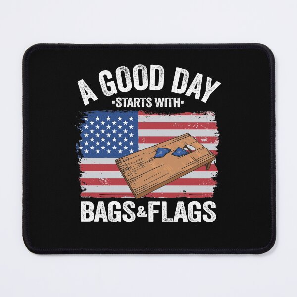 Item preview, A Good Day Starts With Bags & Flags American Flag Cornhole designed and sold by Stronzi.