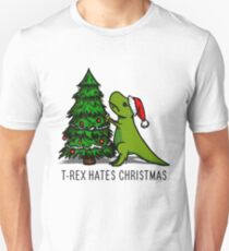 T-Rex Hates Christmas Unisex T-Shirt