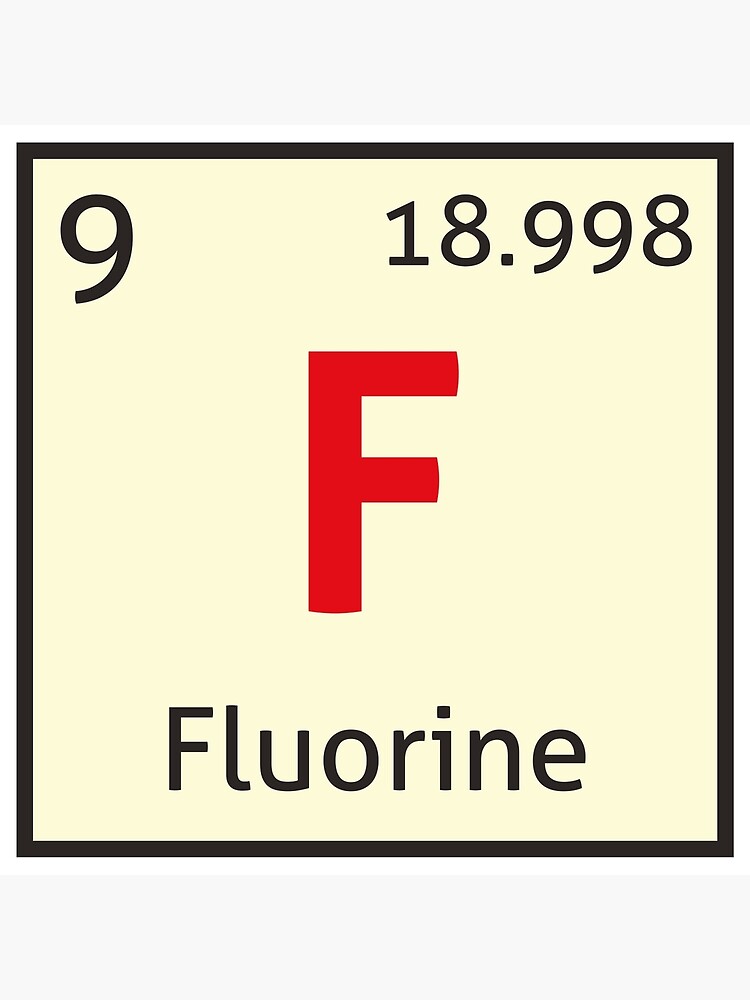 "The Periodic Table Fluorine" Poster for Sale by destinysagent