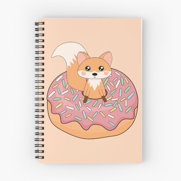 Item preview, Fox Doughnut Rose Pink Icing designed and sold by cashewdays.