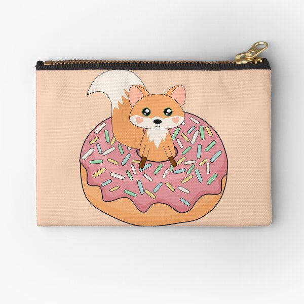Item preview, Fox Doughnut Rose Pink Icing designed and sold by cashewdays.