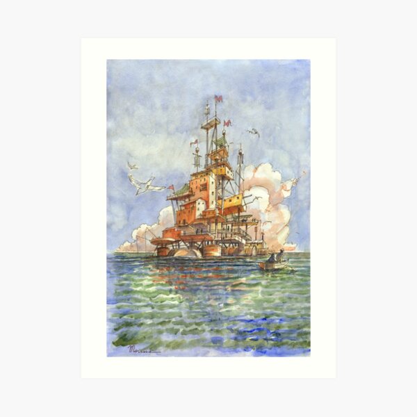 La Citta' Galleggiante Art Print