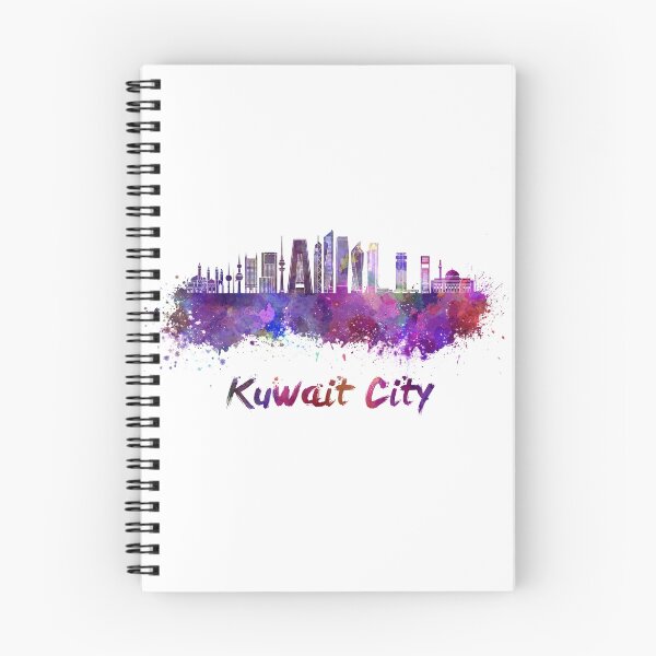 Item preview, Kuwait City V2 skyline in watercolor designed and sold by paulrommer.