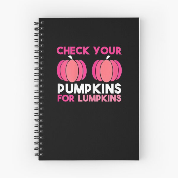 Item preview, Womens Check Your Pumpkins Breast Cancer Awareness Pink in October designed and sold by michaelart18.