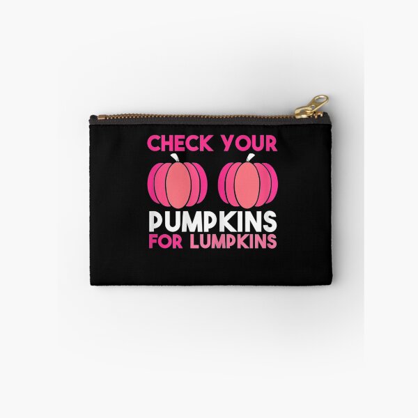 Item preview, Womens Check Your Pumpkins Breast Cancer Awareness Pink in October designed and sold by michaelart18.
