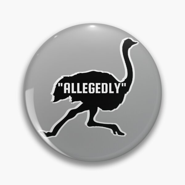 Item preview, Allegedly Ostrich (black print) designed and sold by DesignsByRisa.