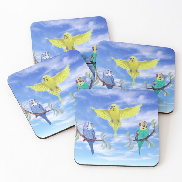 Item preview, Budgerigars/Parakeets designed and sold by KC Morcom.