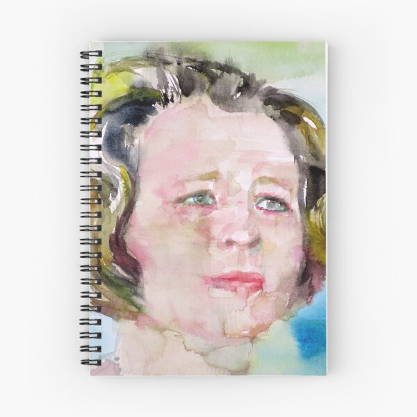 Item preview, EDNA ST. VINCENT MILLAY - watercolor portrait designed and sold by lautir.