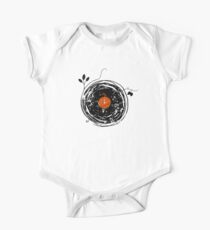 Enchanting Vinyl Records Vintage One Piece - Short Sleeve