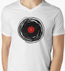 Spinning within with a vinyl record... Men's V-Neck T-Shirt