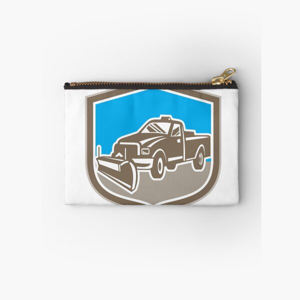 Item preview, Snow Plow Truck Shield Retro designed and sold by patrimonio.