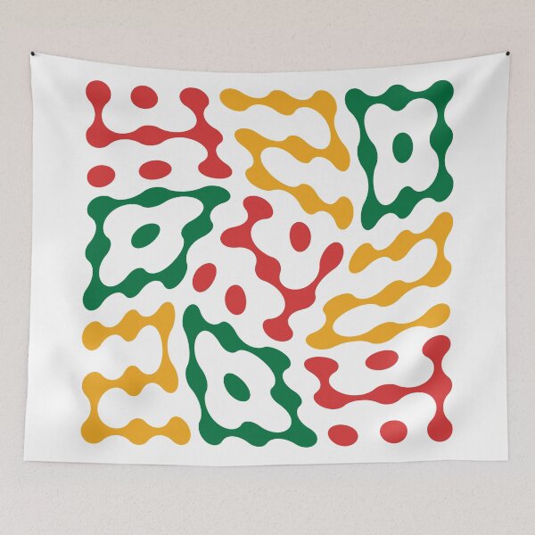 Item preview, Twisted 420 Metaballs Typography (Rasta Colours) designed and sold by John Uttley.