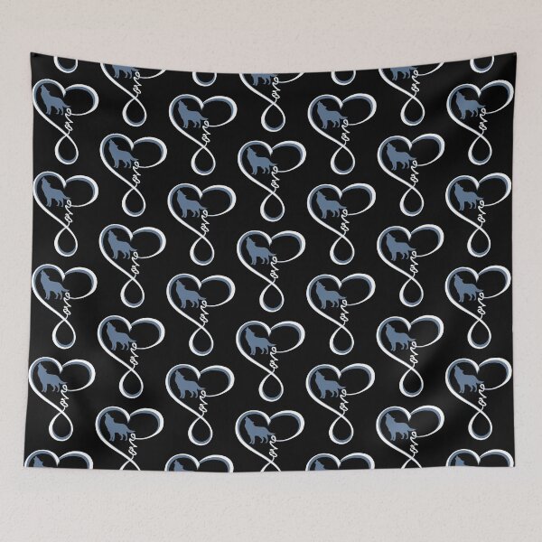 Item preview, Love Wolf Heart designed and sold by thanhmaidesign.