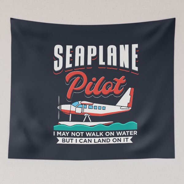 Item preview, Seaplane Pilot I Can Land on Water designed and sold by Bricke.