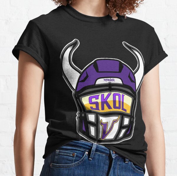 Skol Sister Minnesota Vikings Women's Vneck Purple S Tshirt