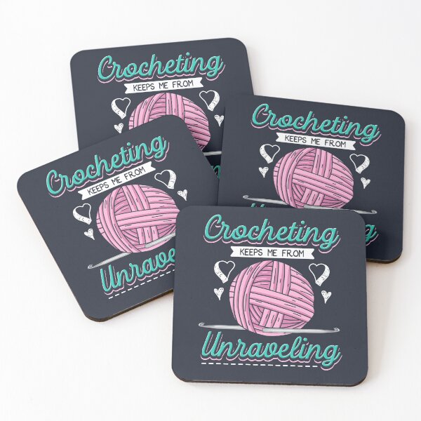Item preview, Crocheting Keeps Me From Unravelling designed and sold by Bricke.