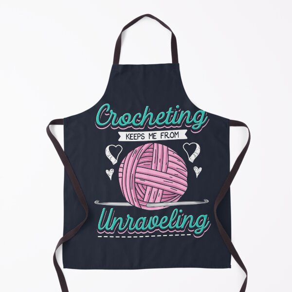 Item preview, Crocheting Keeps Me From Unravelling designed and sold by Bricke.