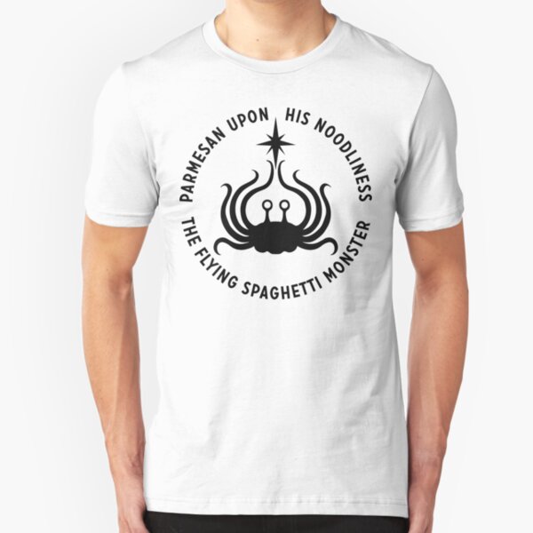Flying Spaghetti Monster - His Noodliness Slim Fit T-Shirt