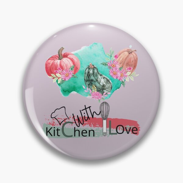Item preview, KITCHEN LOVE - Pumpkins - Colorful Flowers designed and sold by OMdesign10.