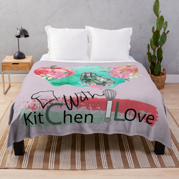 Item preview, KITCHEN LOVE - Pumpkins - Colorful Flowers designed and sold by OMdesign10.
