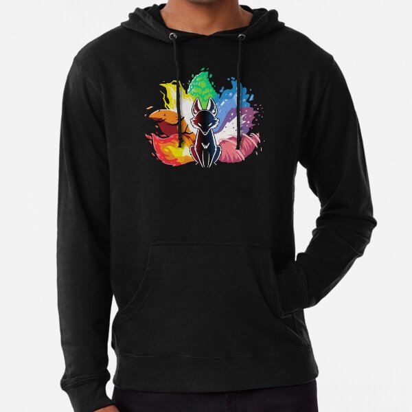 Kitsune Nine Tail fox Lightweight Hoodie