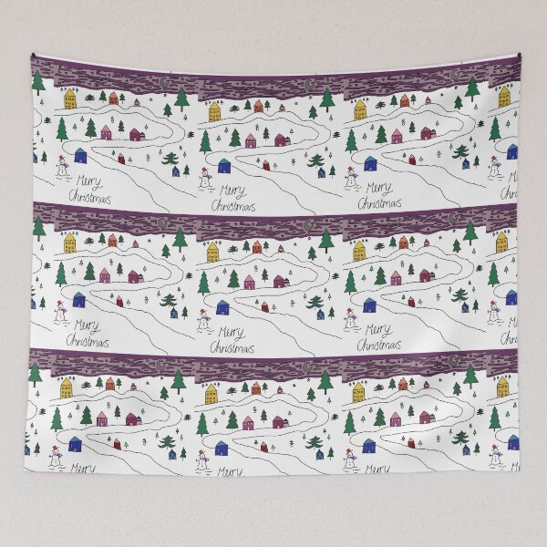 Item preview, Christmas Nights Sky Illustration designed and sold by smolwoo.