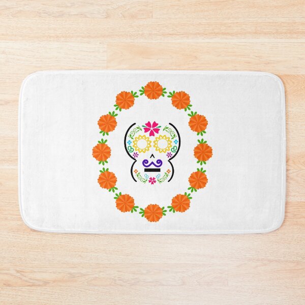 Item preview, Mexican Calaverita (Skull) with Purple Mustache designed and sold by mixMixtli.