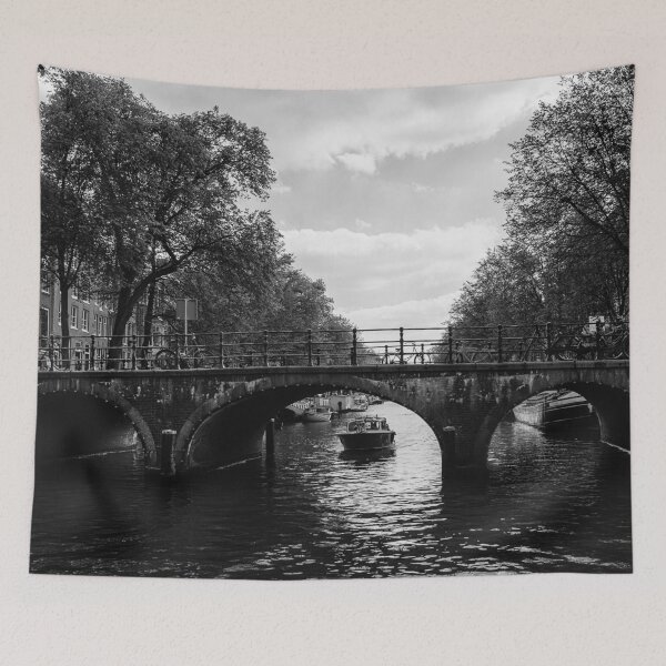 Item preview, boat on the Keizersgracht passing under the bridge designed and sold by Martin Pot.