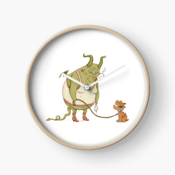 A demon and his dog... Clock