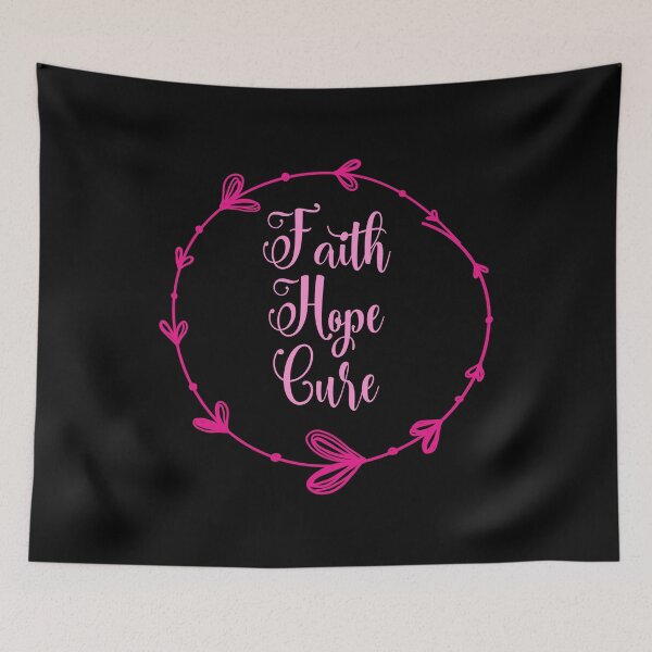 Item preview, Faith Hope Cure | In October We Wear Pink | Nobody Fights Alone designed and sold by DigitalGemShop.
