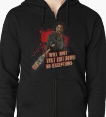 Negan Walking Dead Zipped Hoodie