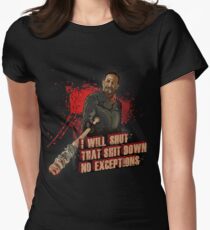 Negan Walking Dead Women's Fitted T-Shirt