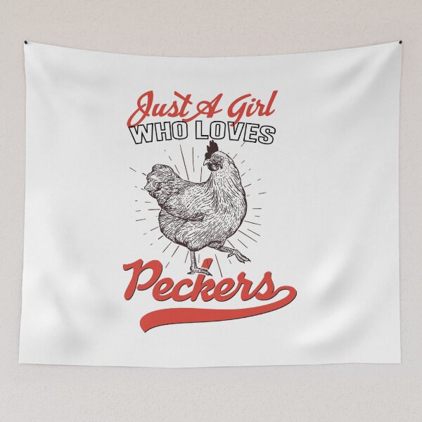 Item preview, just a girl who loves peckers essential t-shirt designed and sold by Luckydoe1.