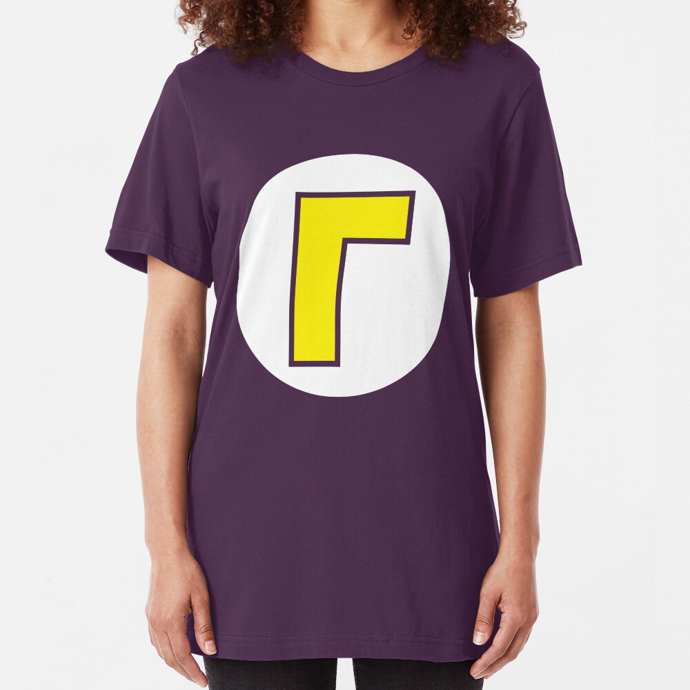 Waluigi Emblem Slim Fit T-Shirt