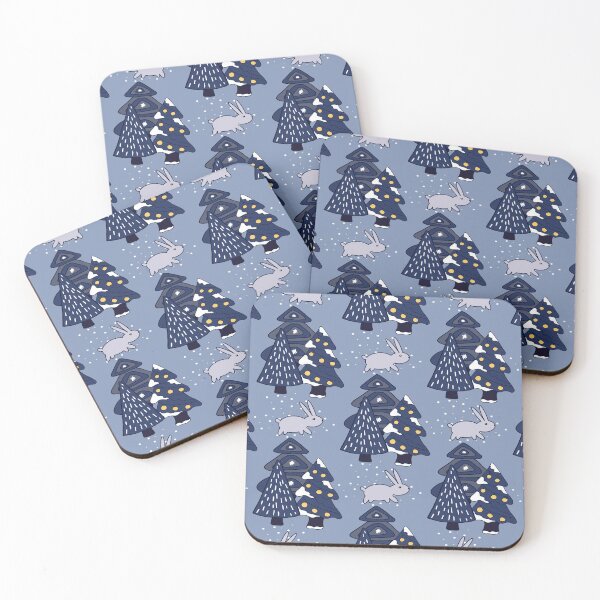 Item preview, Lovely Christmas Tree and Rabbit Pattern designed and sold by CRAZY-T.
