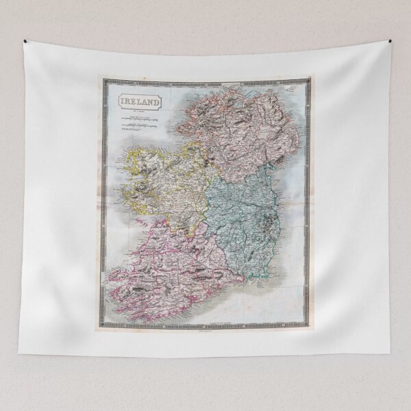 Item preview, Ireland T-ShirtMap of Ireland 1850 - Sidney Hall Steel Engraving designed and sold by TaletBuruni.