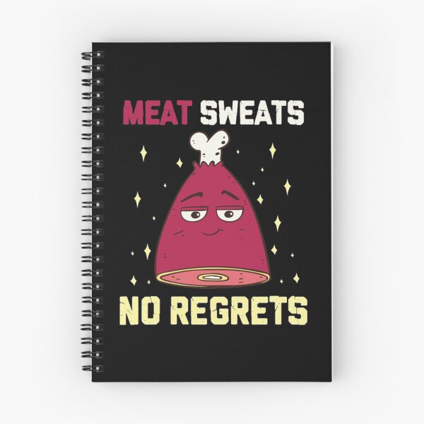Item preview, Meat Sweats No Regrets T-ShirtMeat Sweats No Regrets Funny Grilling Meat BBQ Ham Steak designed and sold by TaletBuruni.