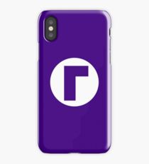 Waluigi Emblem (hollow) iPhone Case
