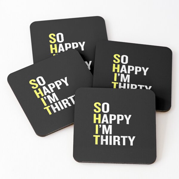 Item preview, So Happy Im Thirty Sarcastic Gag Funny 30th Birthday designed and sold by RomishiAurra.