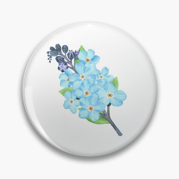 Item preview, Forget-me-nots flowers sticker designed and sold by Trilisti.