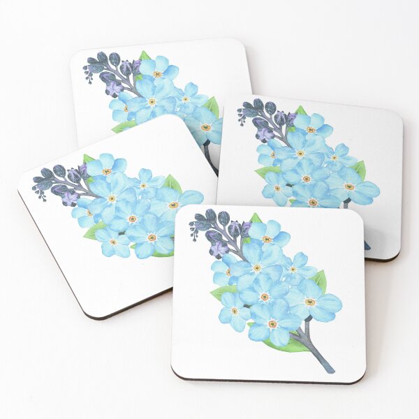 Item preview, Forget-me-nots flowers sticker designed and sold by Trilisti.