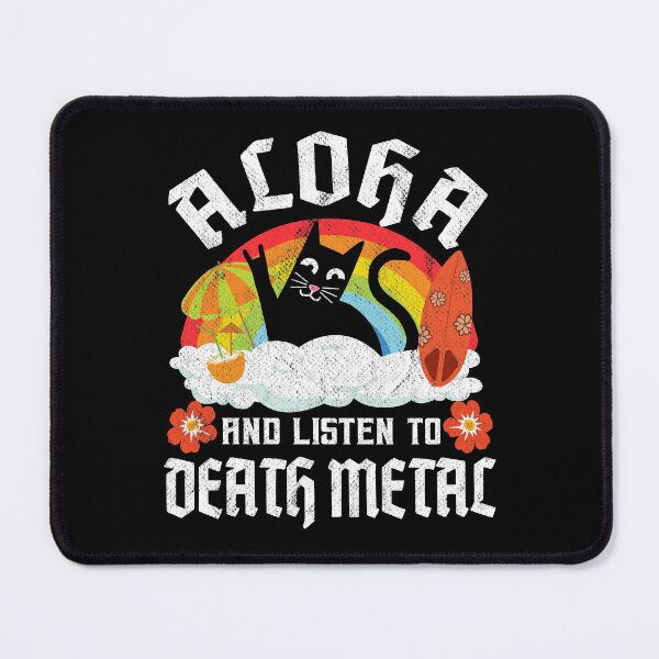 Item preview, Aloha And Listen To Death Metal Funny Heavy Metal designed and sold by Stronzi.