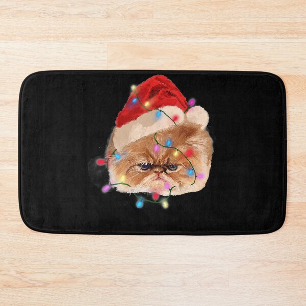 Item preview, Funny Xmas Persian Cat Christmas Lights Adorable Face Fluffy T-Shirt designed and sold by titikikitaka.