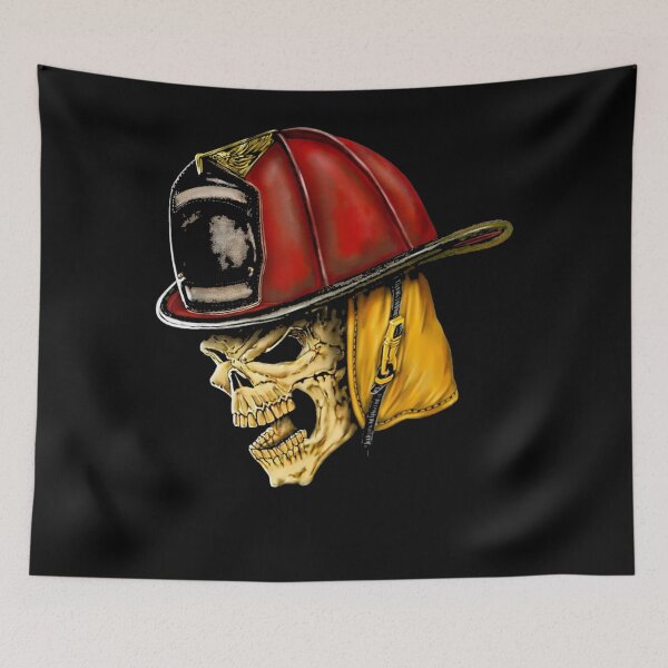 Item preview, Fireman Skull Firefighter designed and sold by Janice Libby.