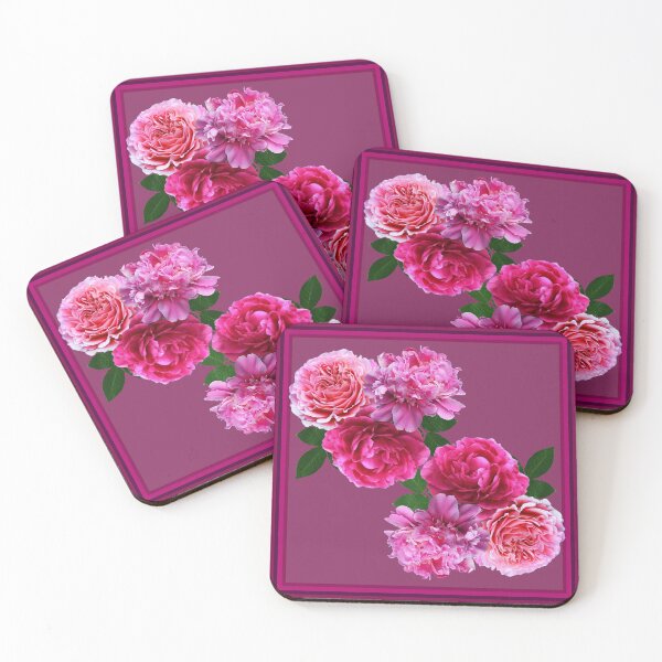Item preview, Midnight beauty at its best - Pink peony flowers designed and sold by SueKnox.