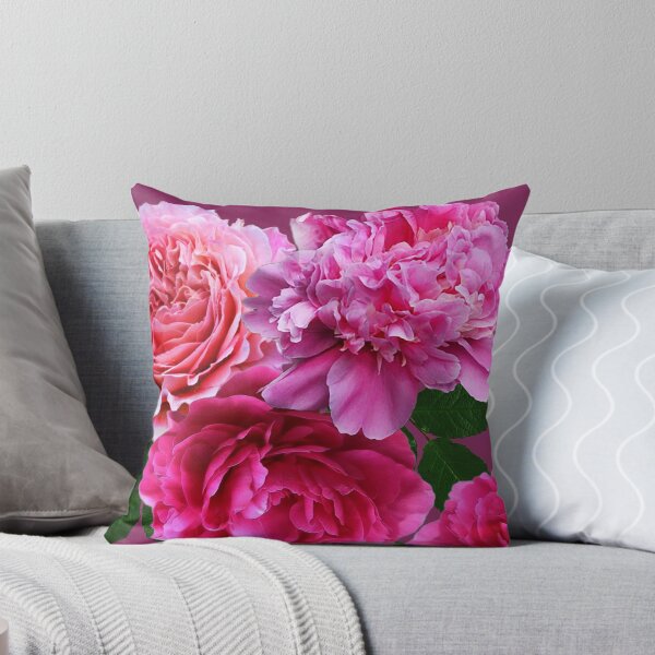 Item preview, Midnight beauty at its best - Pink peony flowers designed and sold by SueKnox.