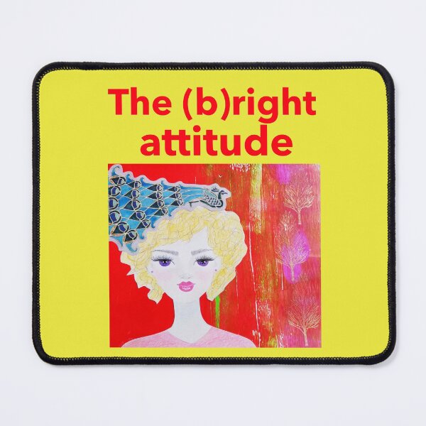 Item preview, "The (b)right attitude" - beautiful female face drawing by CoolCleverCute designed and sold by CoolCleverCute.