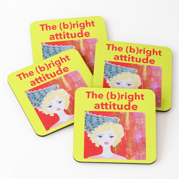 Item preview, "The (b)right attitude" - beautiful female face drawing by CoolCleverCute designed and sold by CoolCleverCute.
