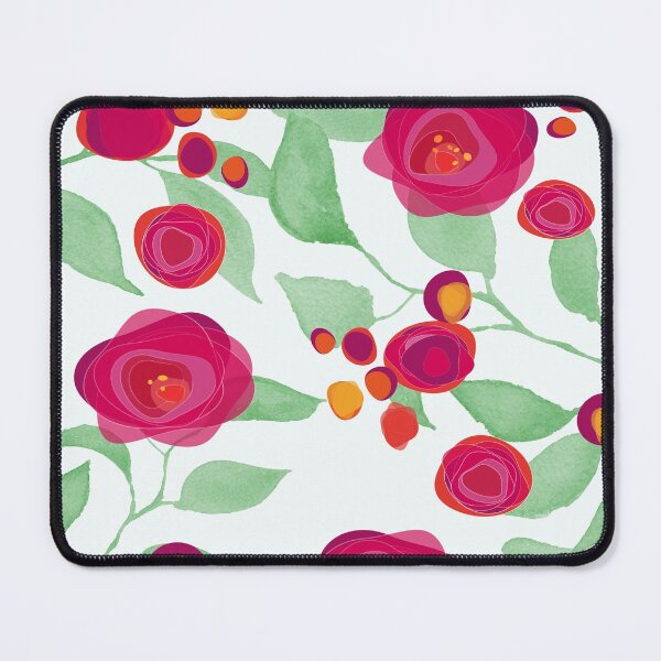 Item preview, Red Blooms Pattern designed and sold by Artskratch.